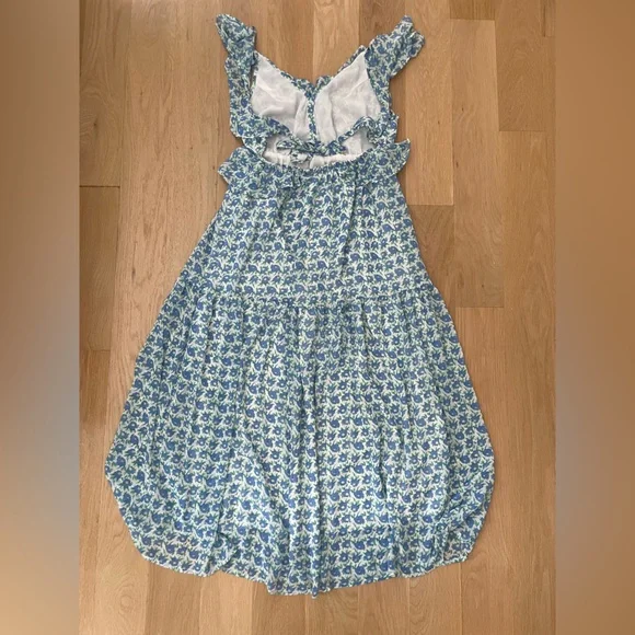 Lush Blue and White Floral Dress - Picture 2 of 4